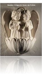 BENITIER 2 ANGES 14CMSX11CMS