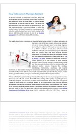 Information On Becoming A Physician Assistant