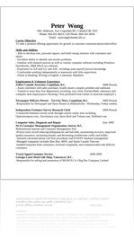 Market research resume