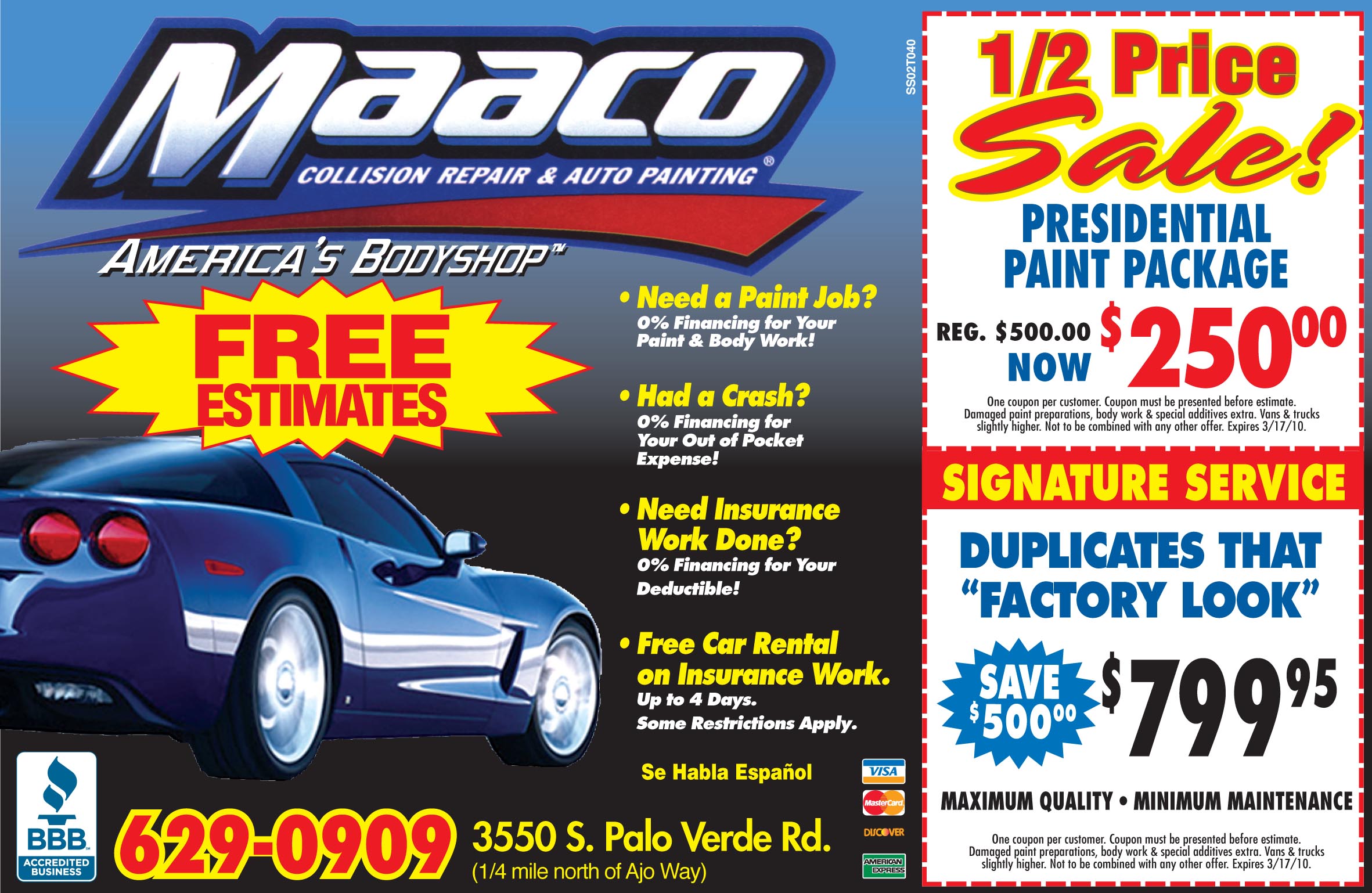 Maaco Pricing Chart