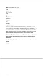 application letter for seeking leave in school